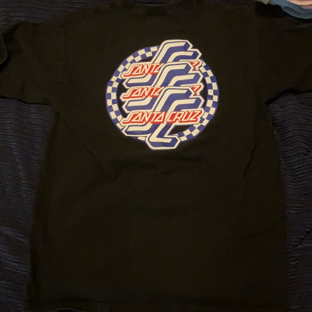 Short sleeve, black, Santa Cruz t-shirt